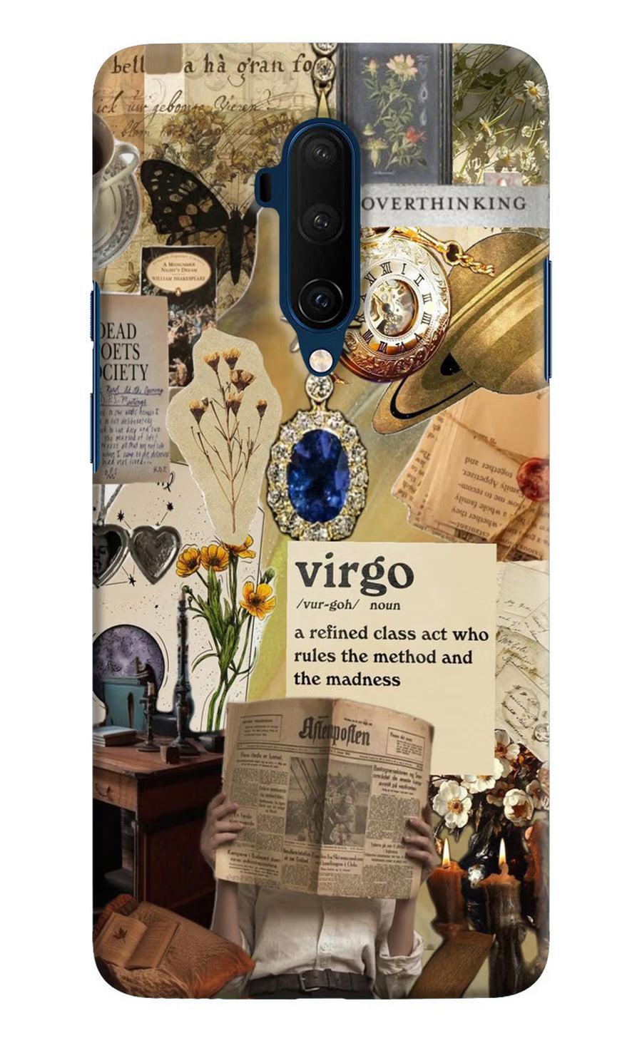 Virgo Zodiac Oneplus 7T Pro Back Cover, Hard case