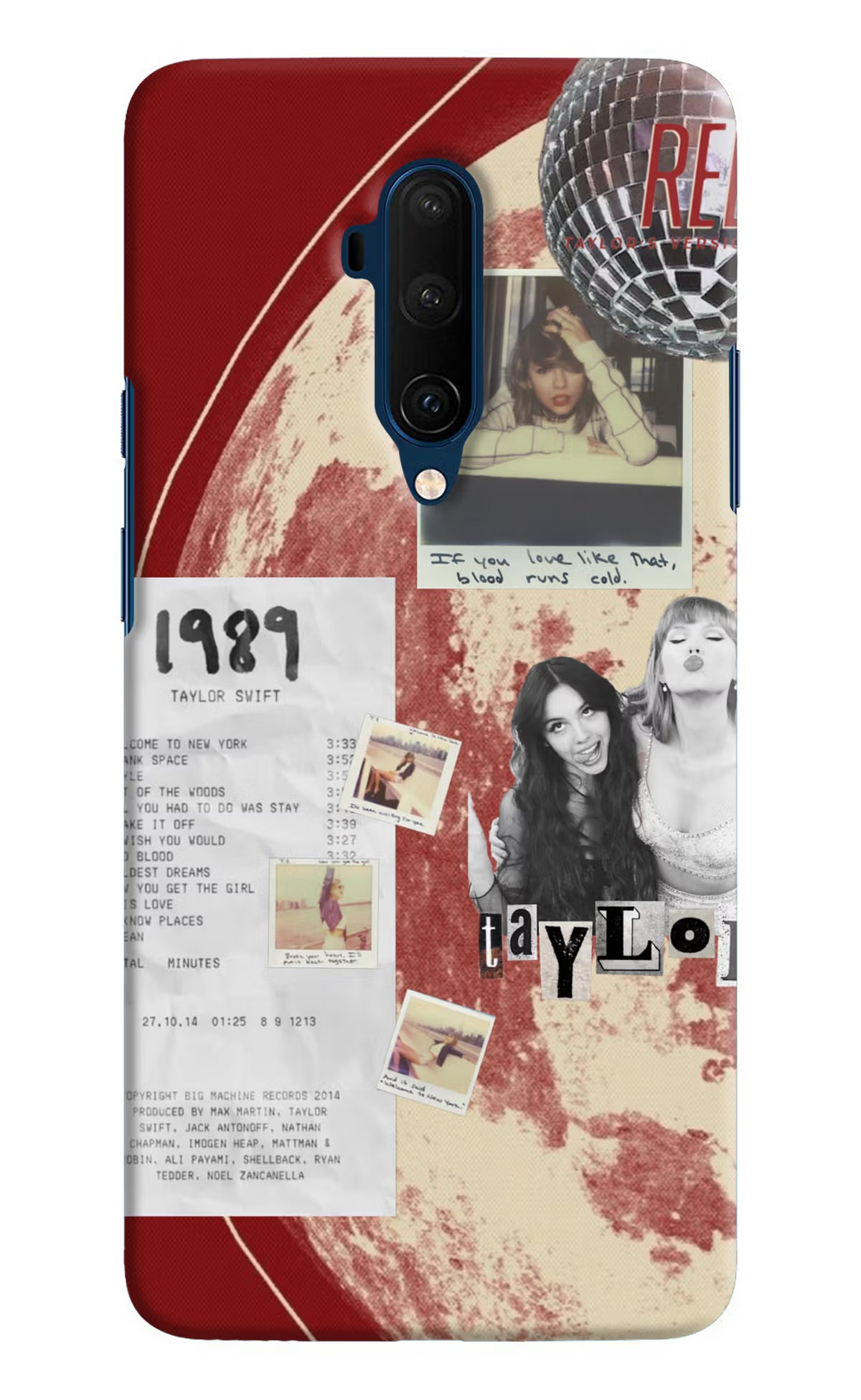Taylor Swift Oneplus 7T Pro Back Cover