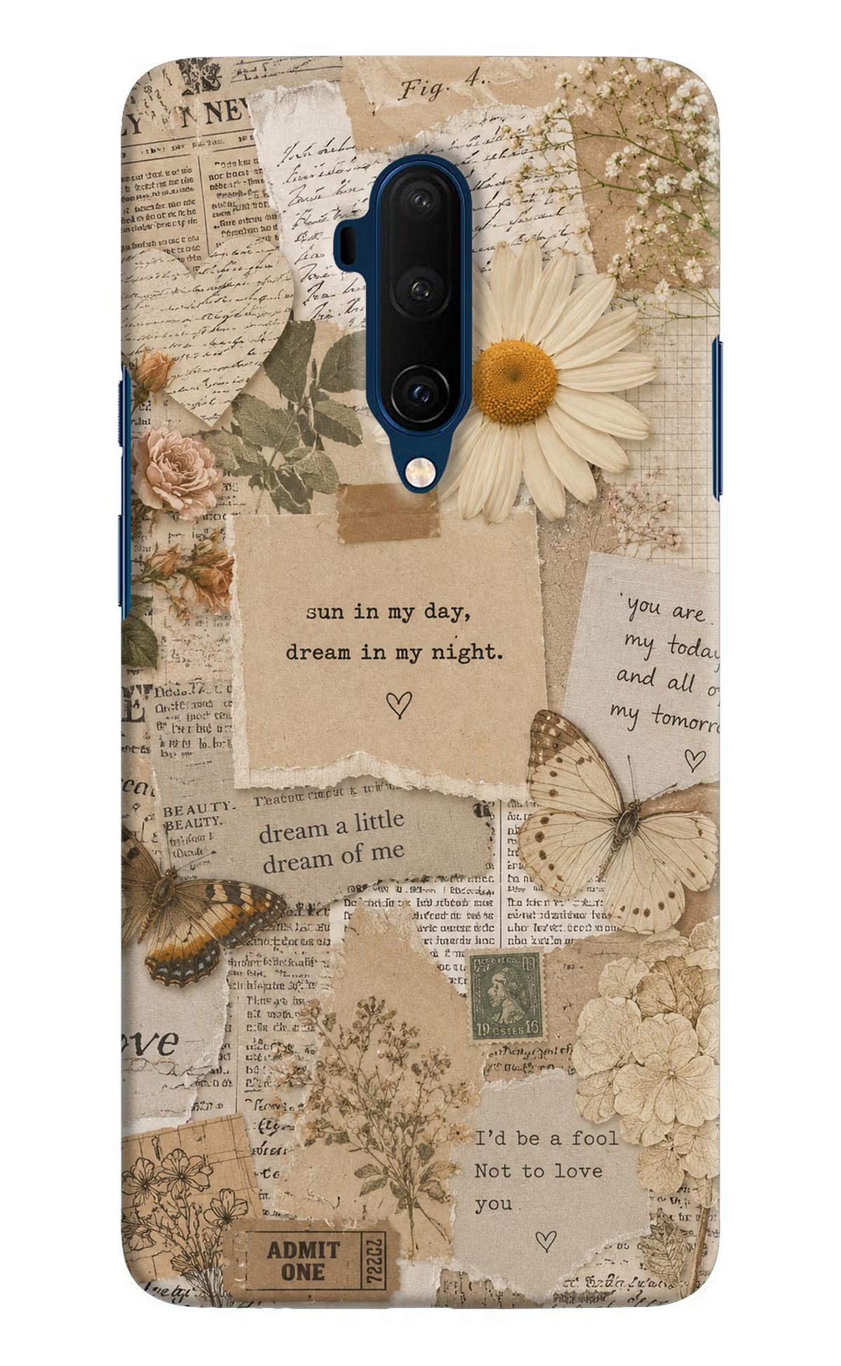Vintage case Oneplus 7T Pro Back Cover