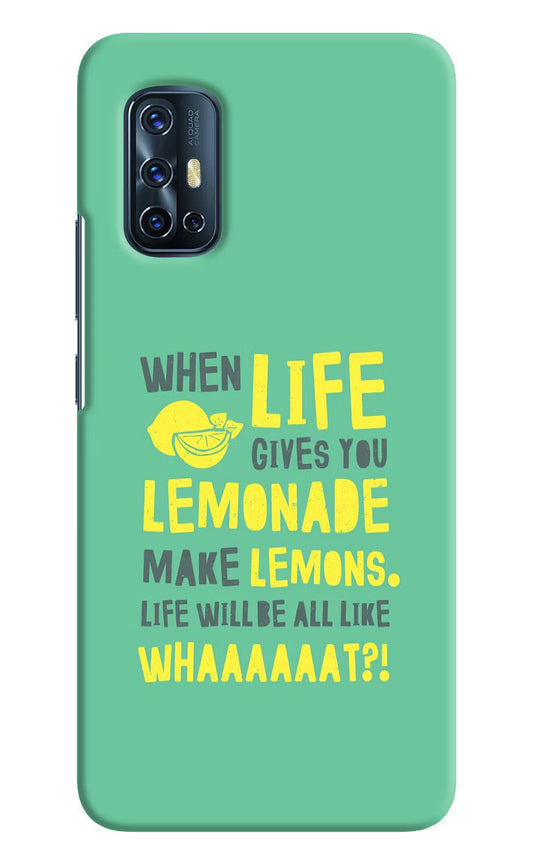 Quote Vivo V17 Hard Case Back Cover by Casekaro