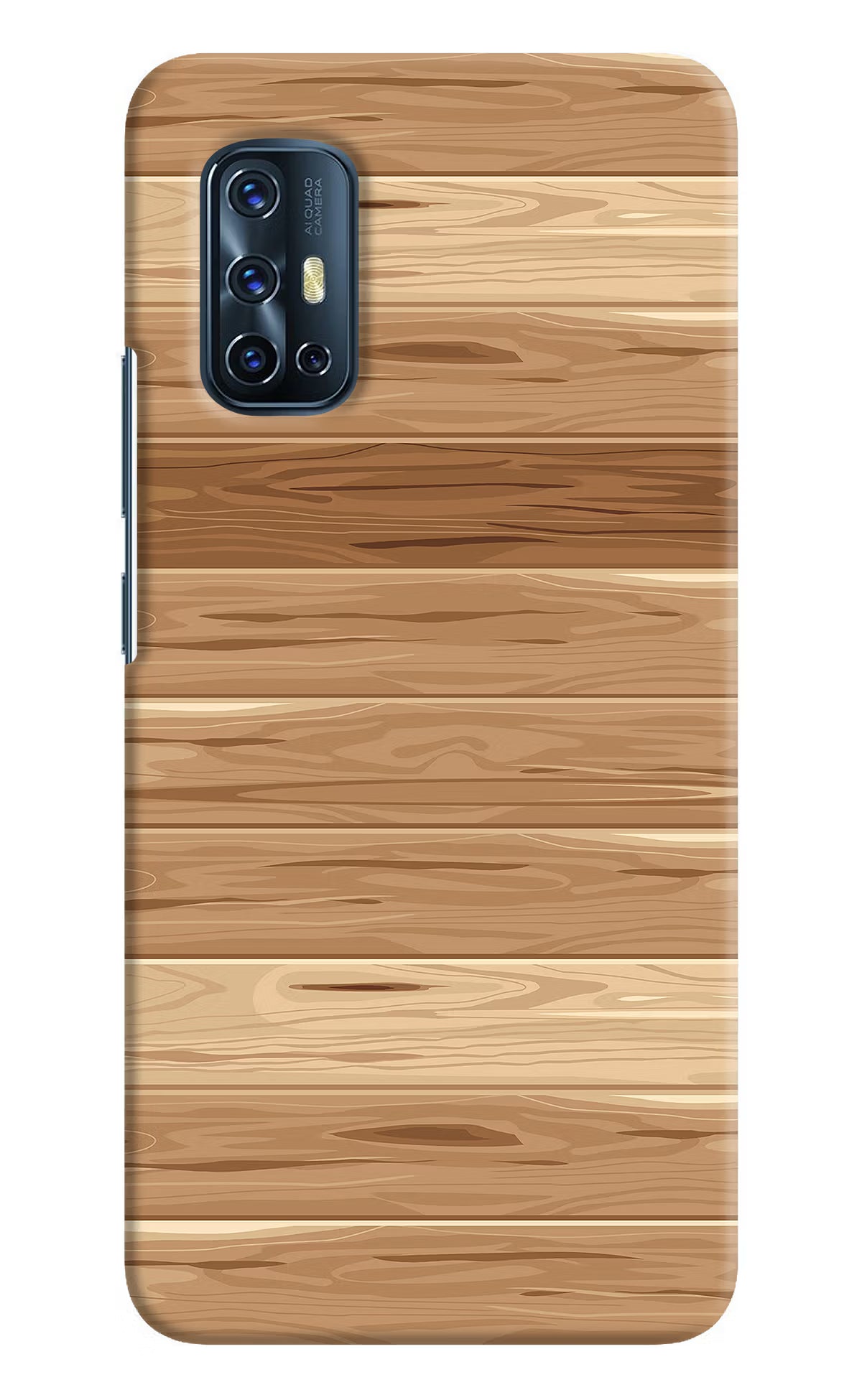 Wooden Vector Vivo V17 Hard Case Back Cover by Casekaro