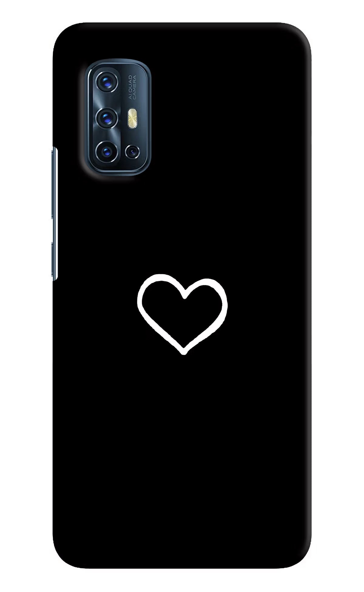 Heart Vivo V17 Hard Case Back Cover by Casekaro
