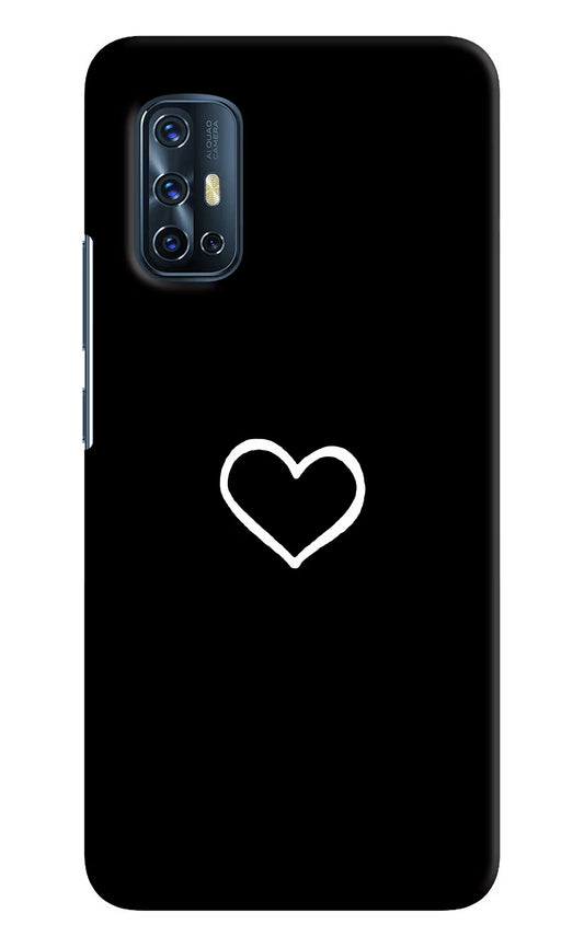 Heart Vivo V17 Hard Case Back Cover by Casekaro