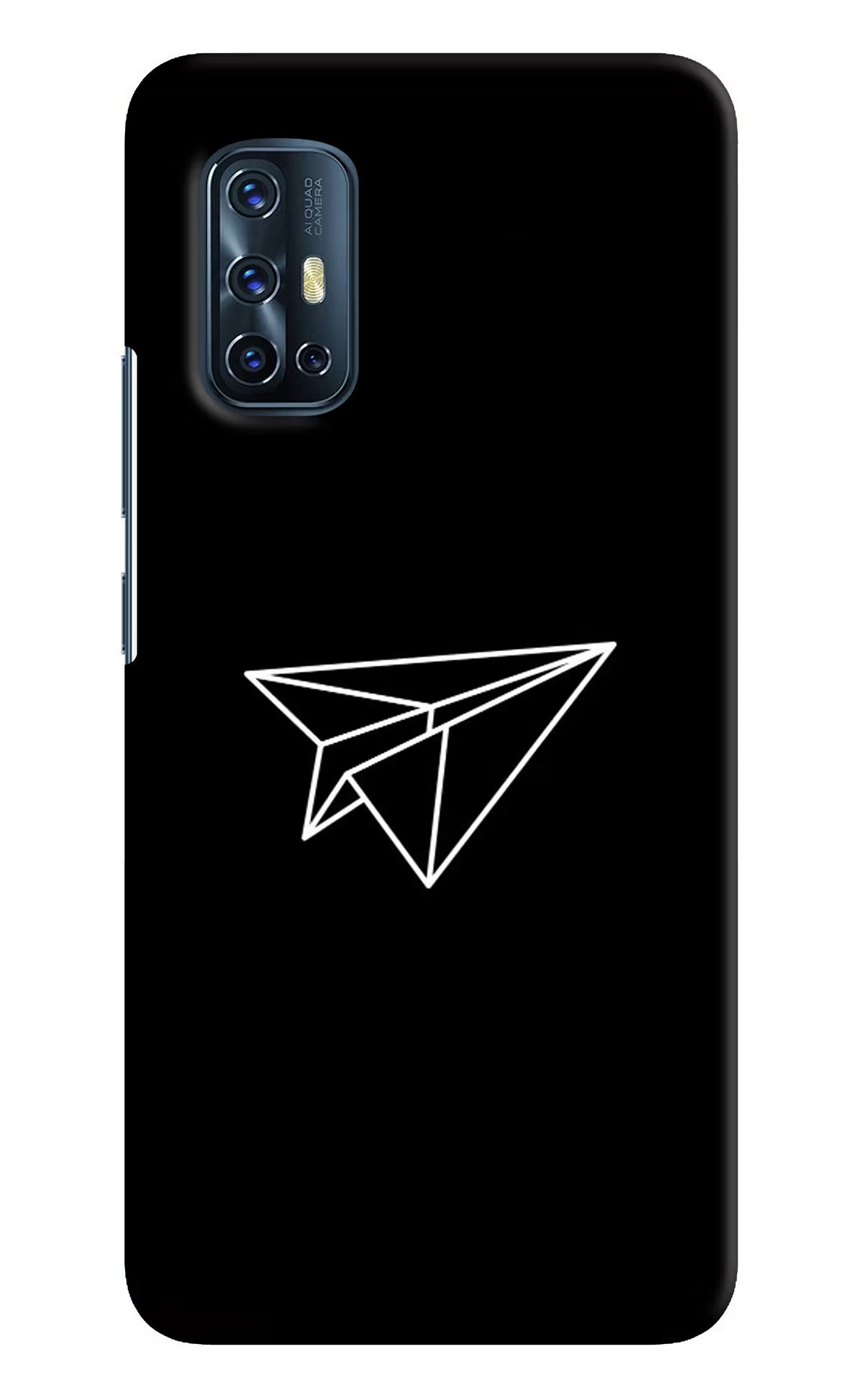 Paper Plane White Vivo V17 Hard Case Back Cover by Casekaro