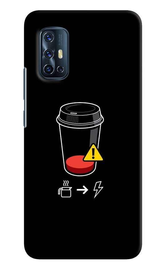 Coffee Vivo V17 Hard Case Back Cover by Casekaro