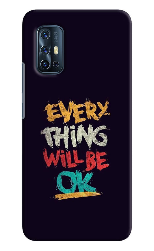 Everything Will Be Ok Vivo V17 Hard Case Back Cover by Casekaro