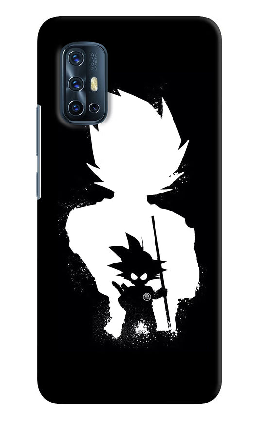 Goku Shadow Vivo V17 Hard Case Back Cover by Casekaro