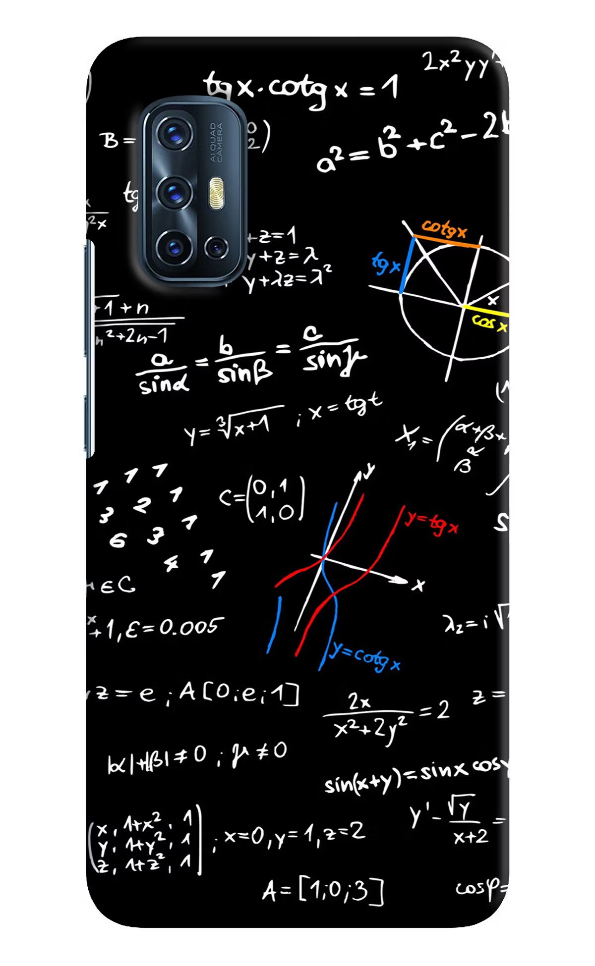 Mathematics Formula Vivo V17 Hard Case Back Cover by Casekaro