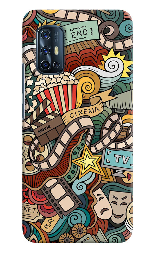 Cinema Abstract Vivo V17 Hard Case Back Cover by Casekaro