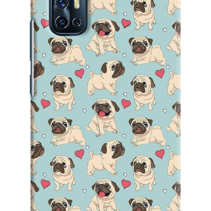 Pug Dog Vivo V17 Hard Case Back Cover by Casekaro