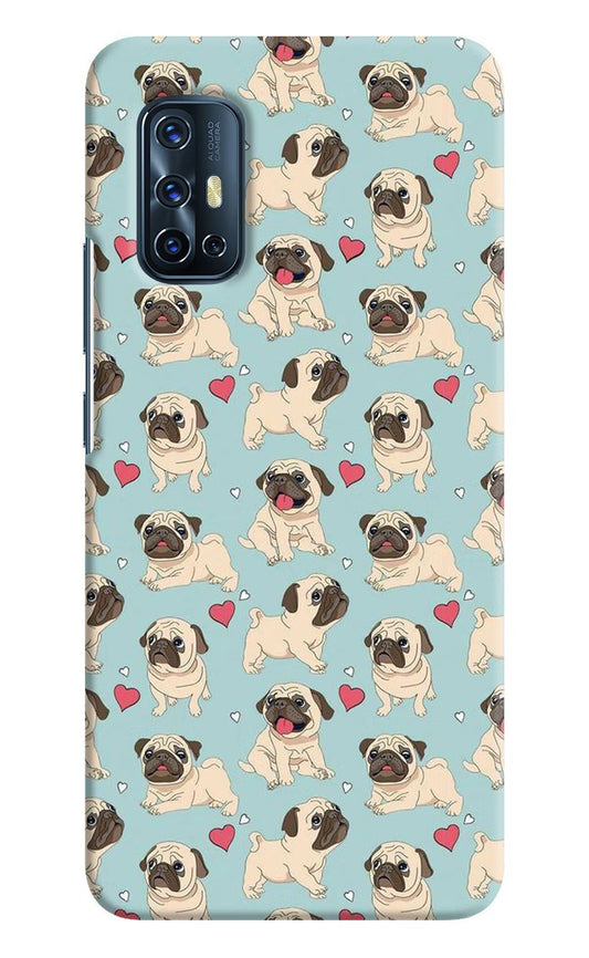 Pug Dog Vivo V17 Hard Case Back Cover by Casekaro