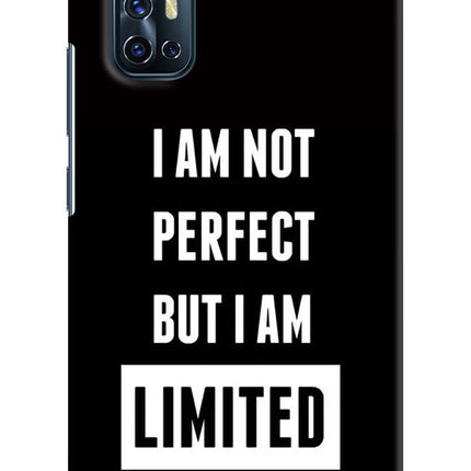 I Am Not Perfect But I Am Limited Edition Vivo V17 Hard Case Back Cover by Casekaro