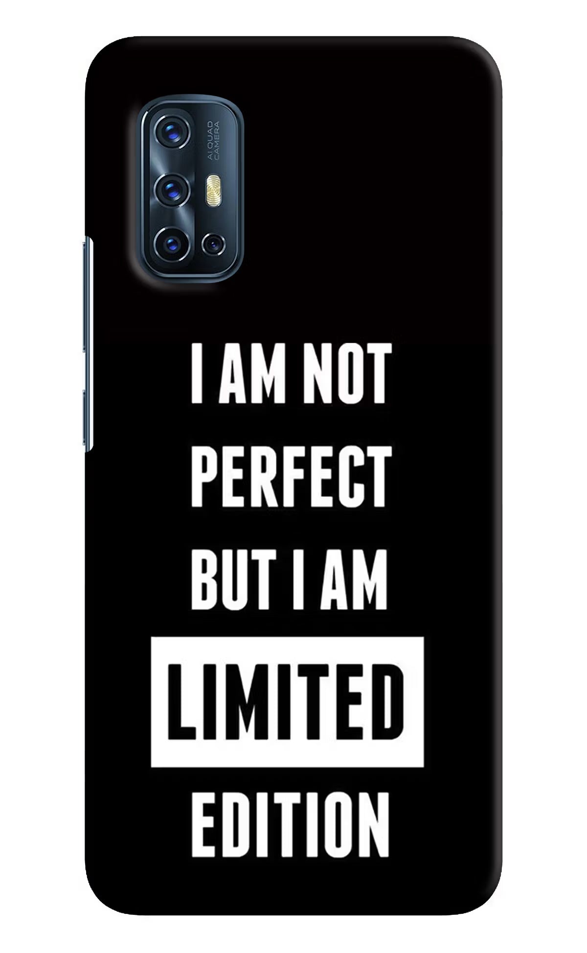 I Am Not Perfect But I Am Limited Edition Vivo V17 Hard Case Back Cover by Casekaro