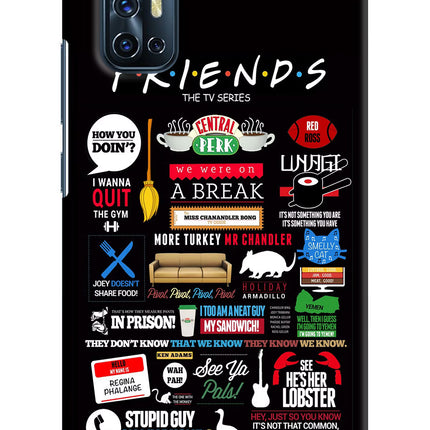 FRIENDS Vivo V17 Hard Case Back Cover by Casekaro