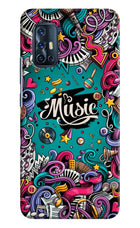 Music Graffiti Vivo V17 Hard Case Back Cover by Casekaro