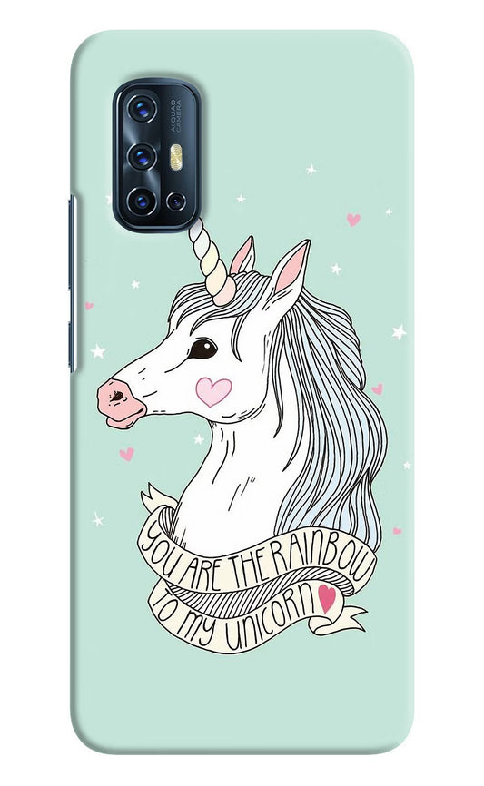 Unicorn Wallpaper Vivo V17 Hard Case Back Cover by Casekaro