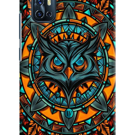 Angry Owl Art Vivo V17 Hard Case Back Cover by Casekaro