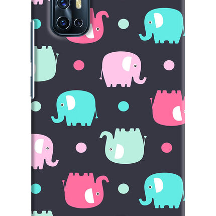 Elephants Vivo V17 Hard Case Back Cover by Casekaro