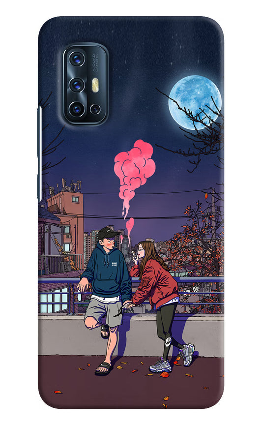 Chilling Couple Vivo V17 Hard Case Back Cover by Casekaro