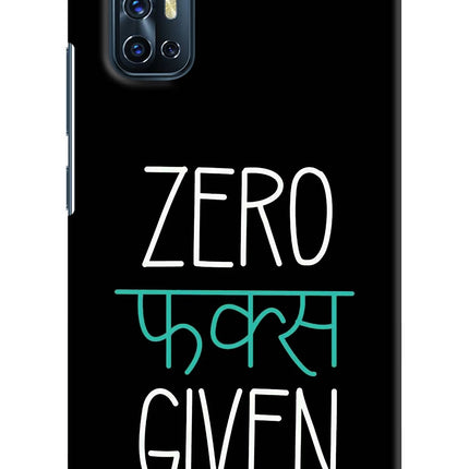 Zero Fucks Given Vivo V17 Hard Case Back Cover by Casekaro