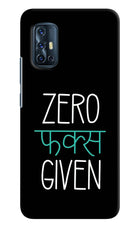 Zero Fucks Given Vivo V17 Hard Case Back Cover by Casekaro