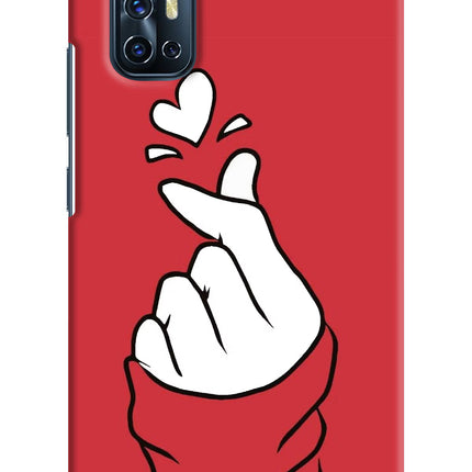Korean Love Sign Vivo V17 Hard Case Back Cover by Casekaro
