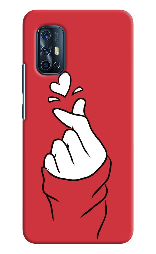 Korean Love Sign Vivo V17 Hard Case Back Cover by Casekaro