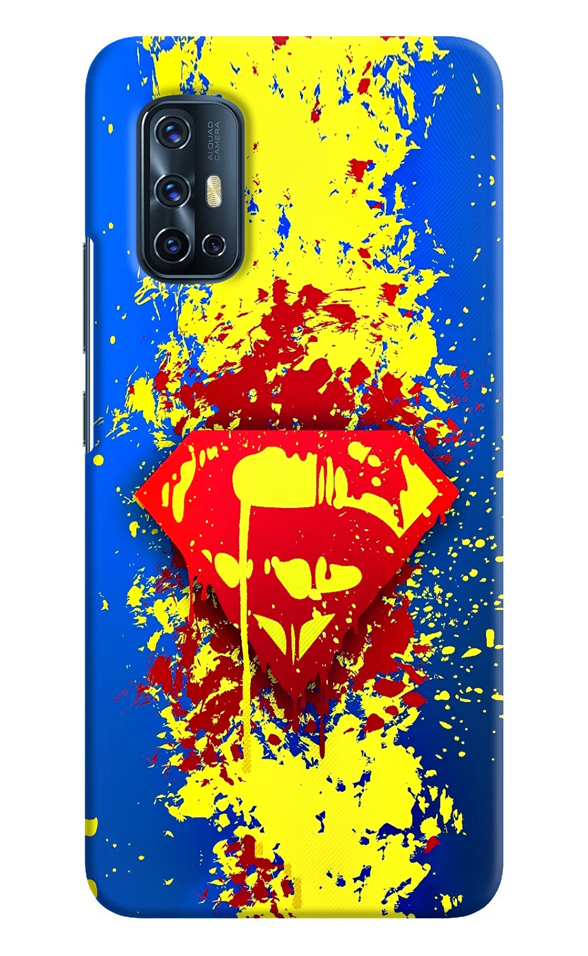 Superman logo Vivo V17 Hard Case Back Cover by Casekaro