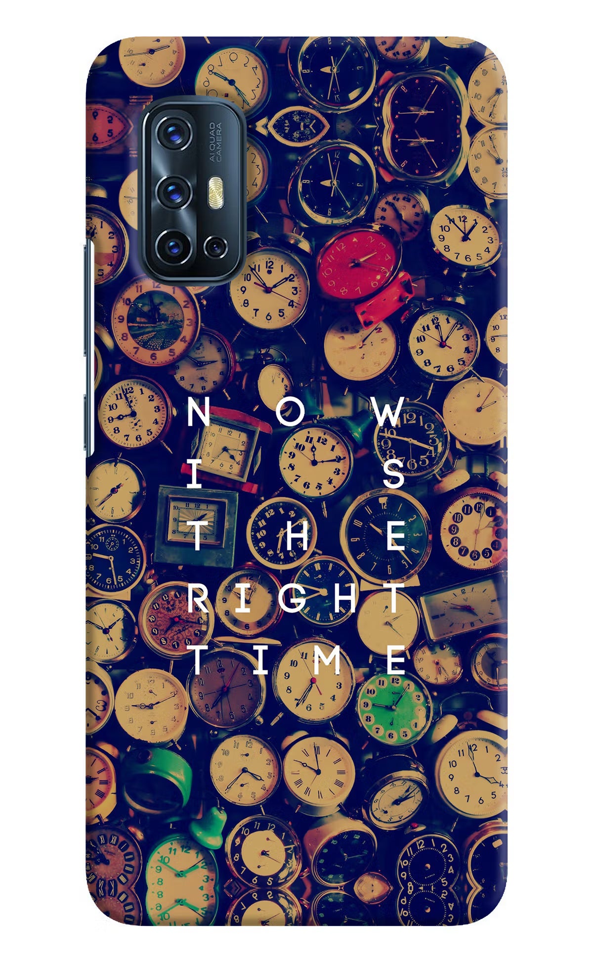 Now is the Right Time Quote Vivo V17 Hard Case Back Cover by Casekaro