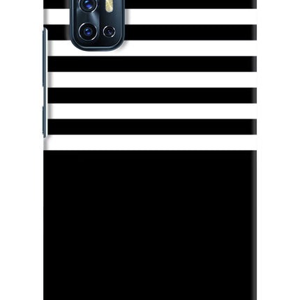 Black and White Print Vivo V17 Hard Case Back Cover by Casekaro