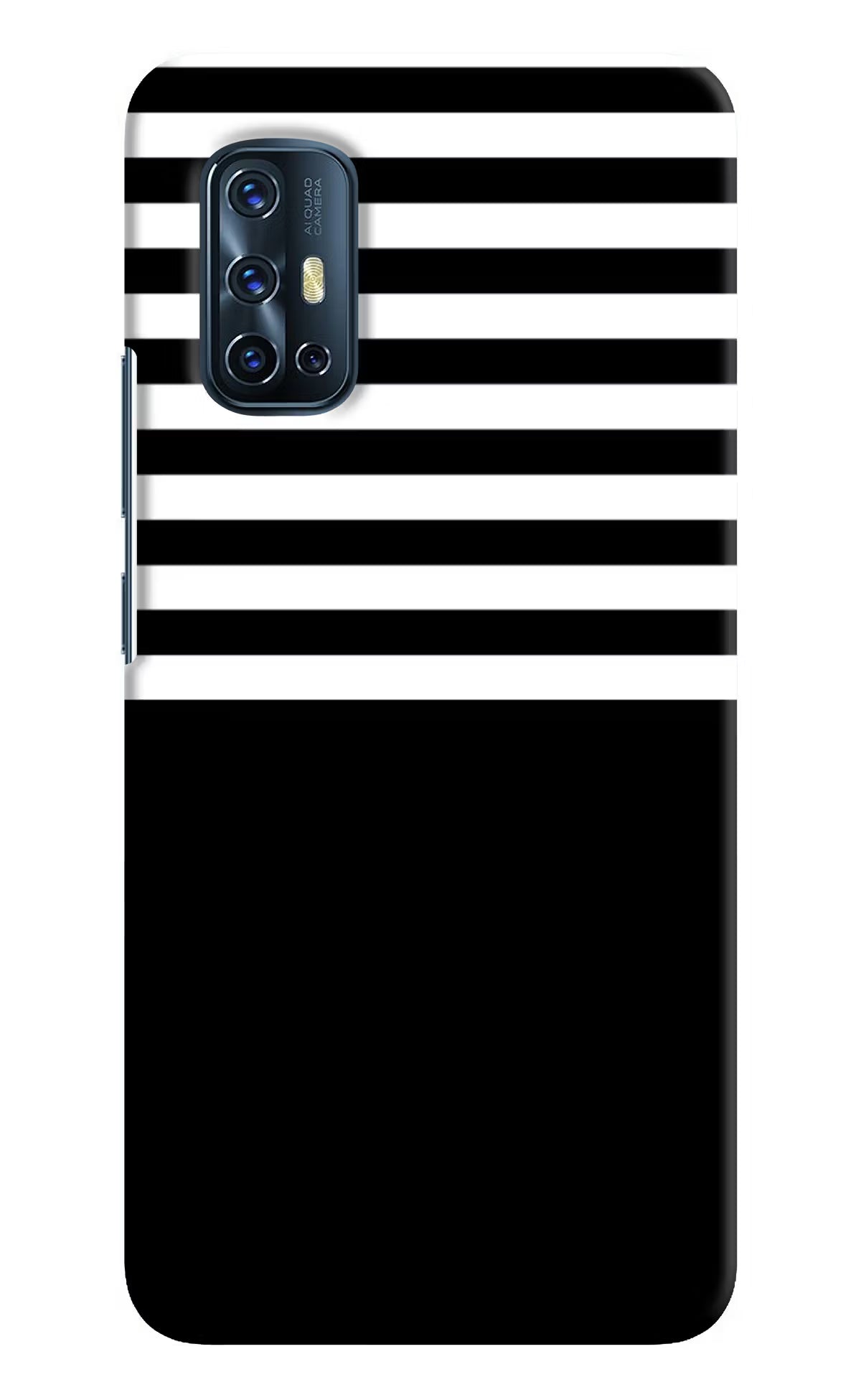 Black and White Print Vivo V17 Hard Case Back Cover by Casekaro