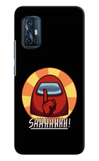 Among Us Shhh! Vivo V17 Hard Case Back Cover by Casekaro