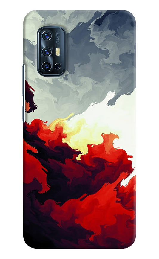 Fire Cloud Vivo V17 Hard Case Back Cover by Casekaro
