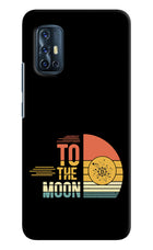 To the Moon Vivo V17 Hard Case Back Cover by Casekaro