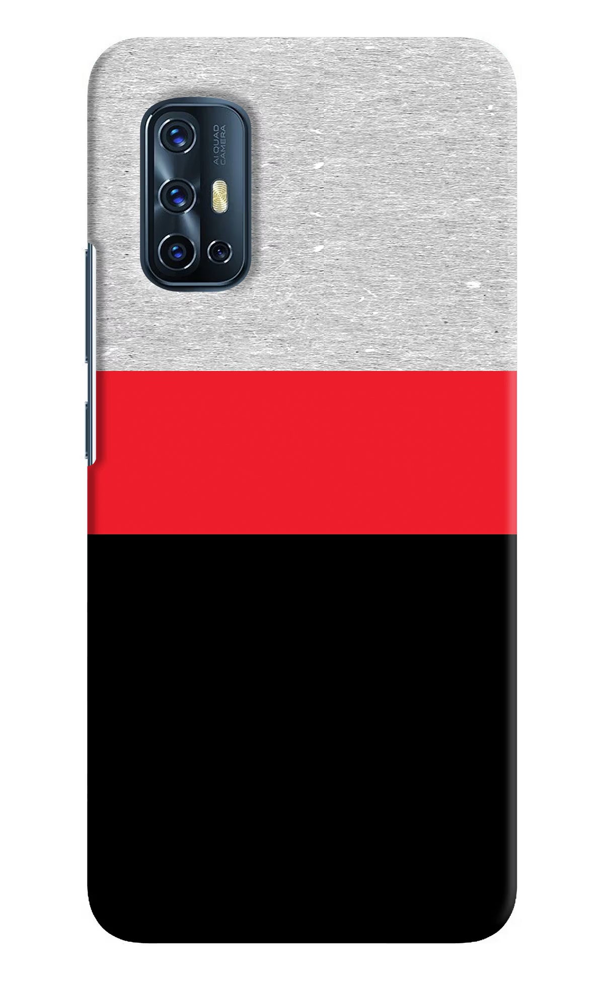 Tri Color Pattern Vivo V17 Hard Case Back Cover by Casekaro