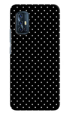 White Dots Vivo V17 Hard Case Back Cover by Casekaro