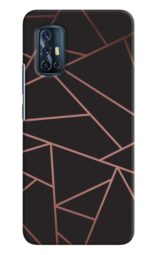 Geometric Pattern Vivo V17 Hard Case Back Cover by Casekaro