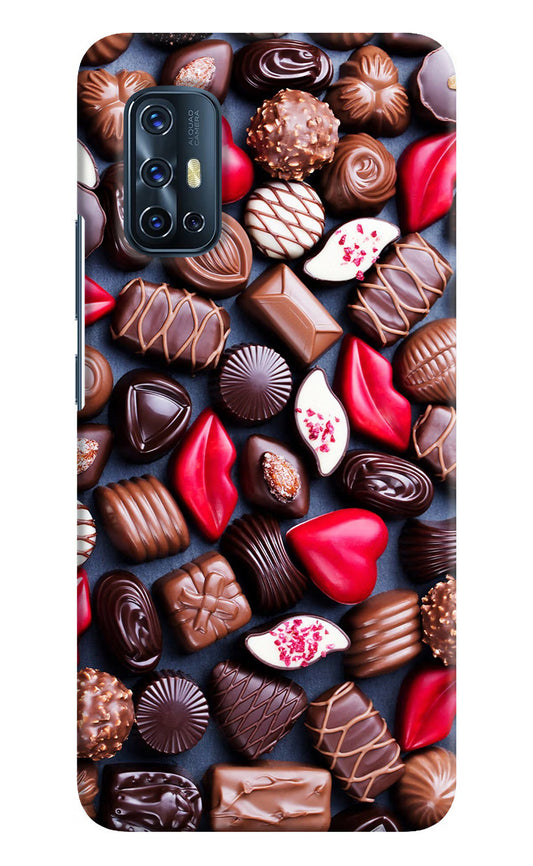 Chocolates Vivo V17 Hard Case Back Cover by Casekaro