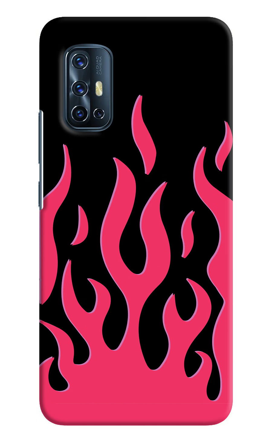 Fire Flames Vivo V17 Back Cover, Hard case
