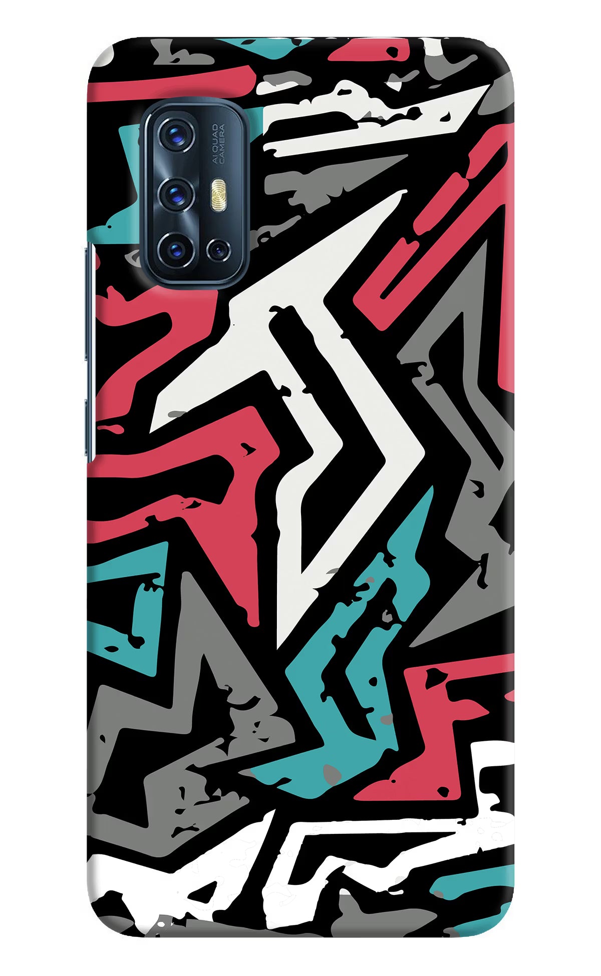 Geometric Graffiti Vivo V17 Hard Case Back Cover by Casekaro