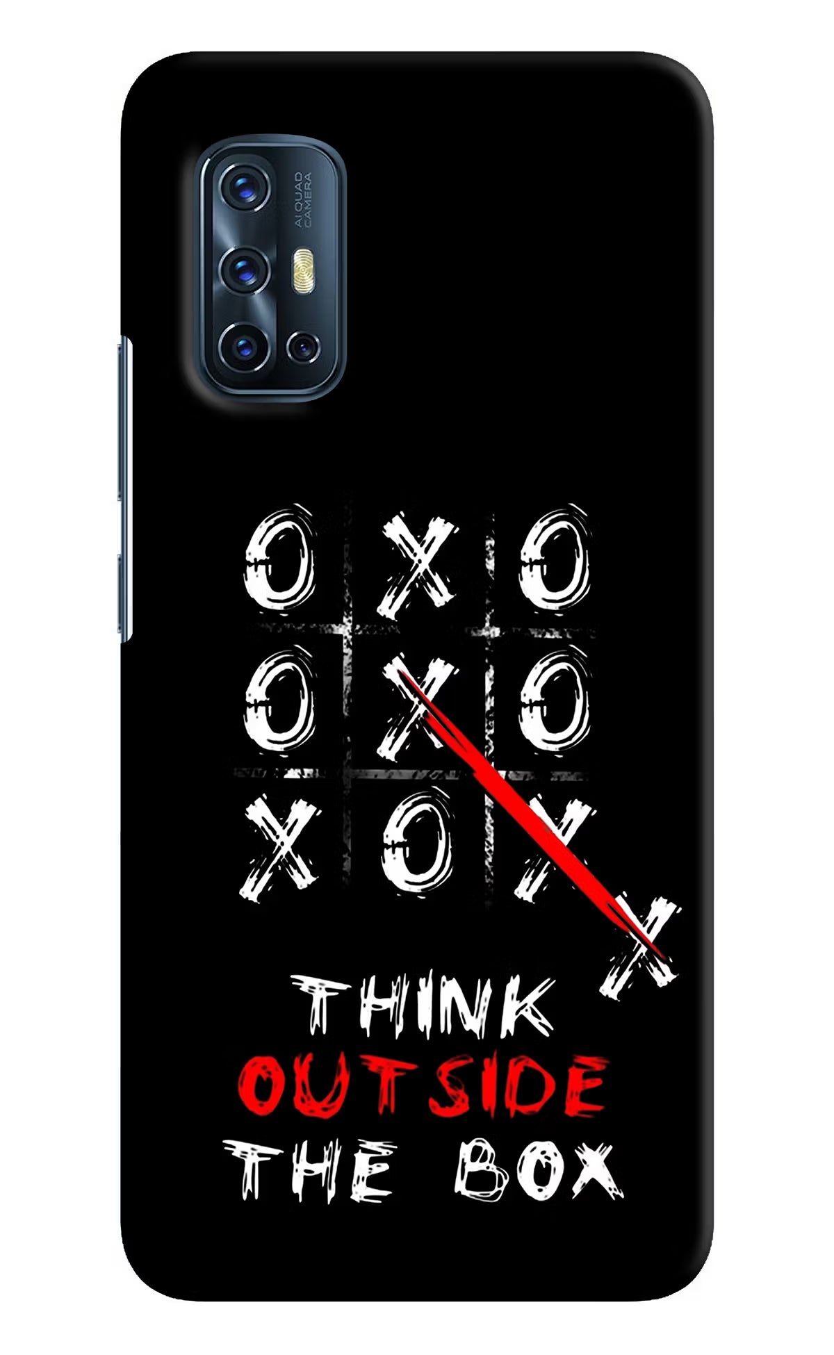 Think out of the BOX Vivo V17 Hard Case Back Cover by Casekaro