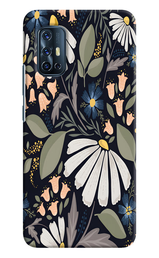 Flowers Art Vivo V17 Hard Case Back Cover by Casekaro