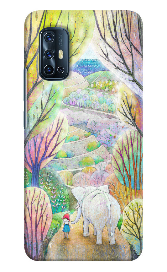 Nature Painting Vivo V17 Hard Case Back Cover by Casekaro