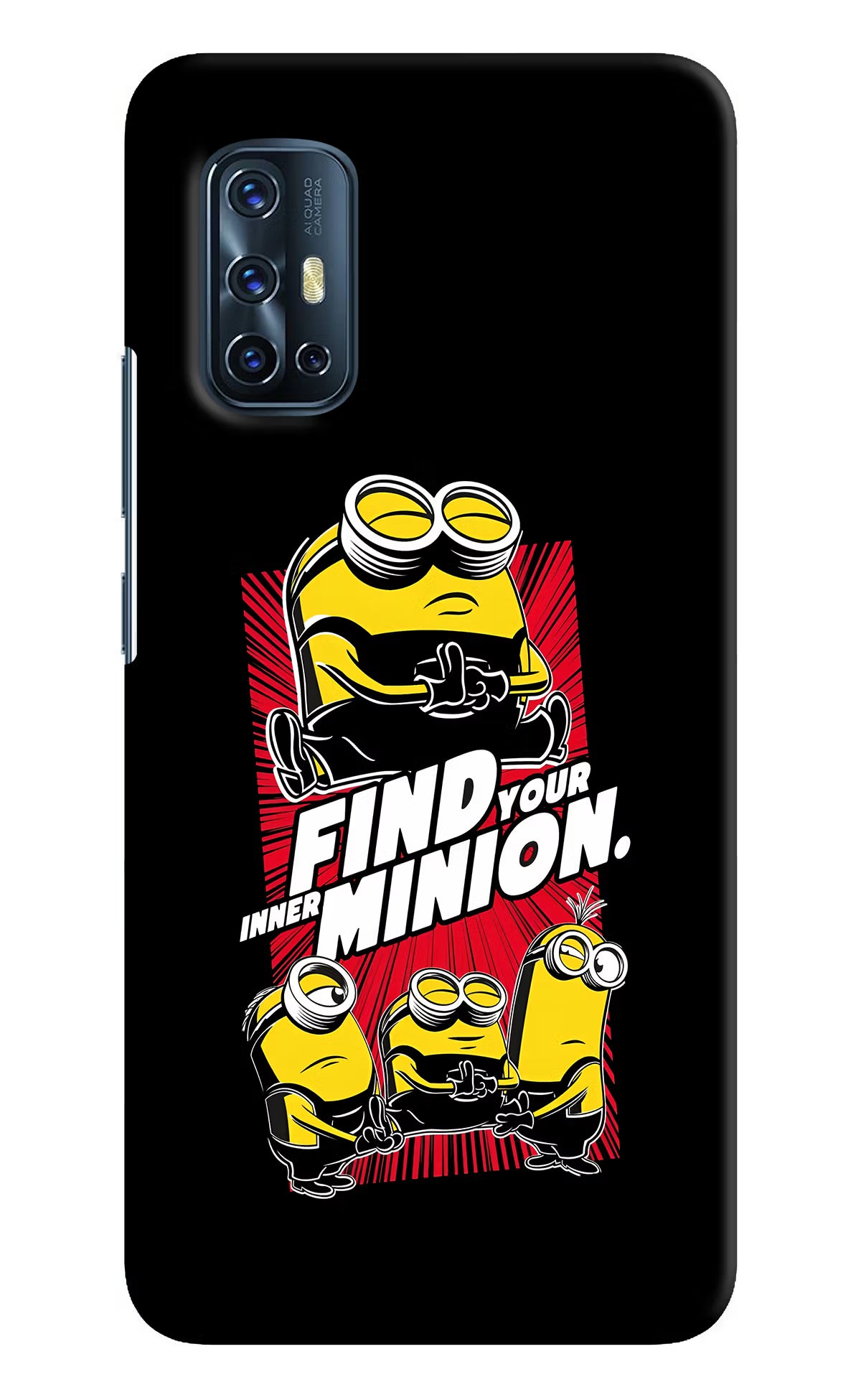 Find your inner Minion Vivo V17 Hard Case Back Cover by Casekaro
