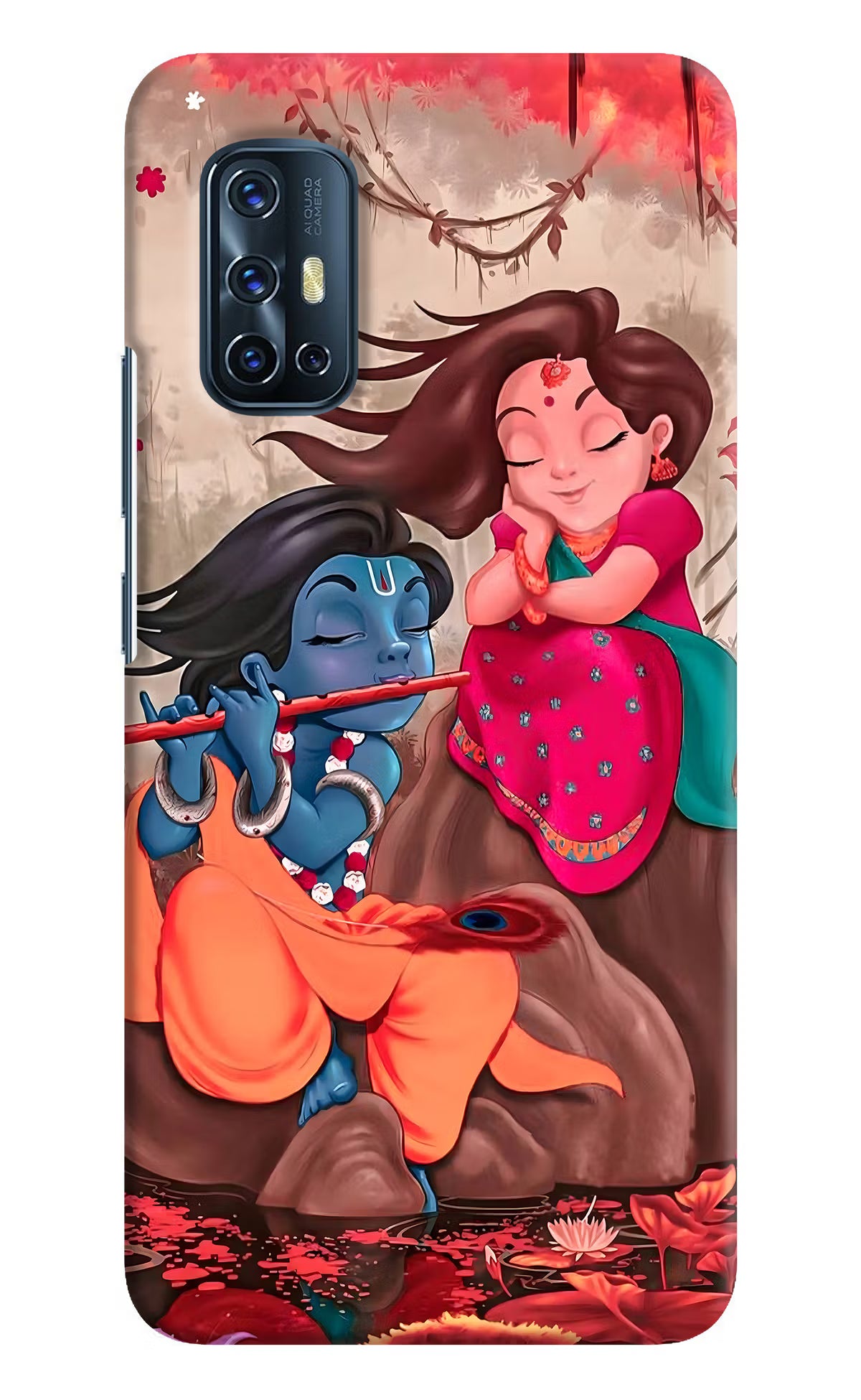 Radhe Krishna Vivo V17 Hard Case Back Cover by Casekaro