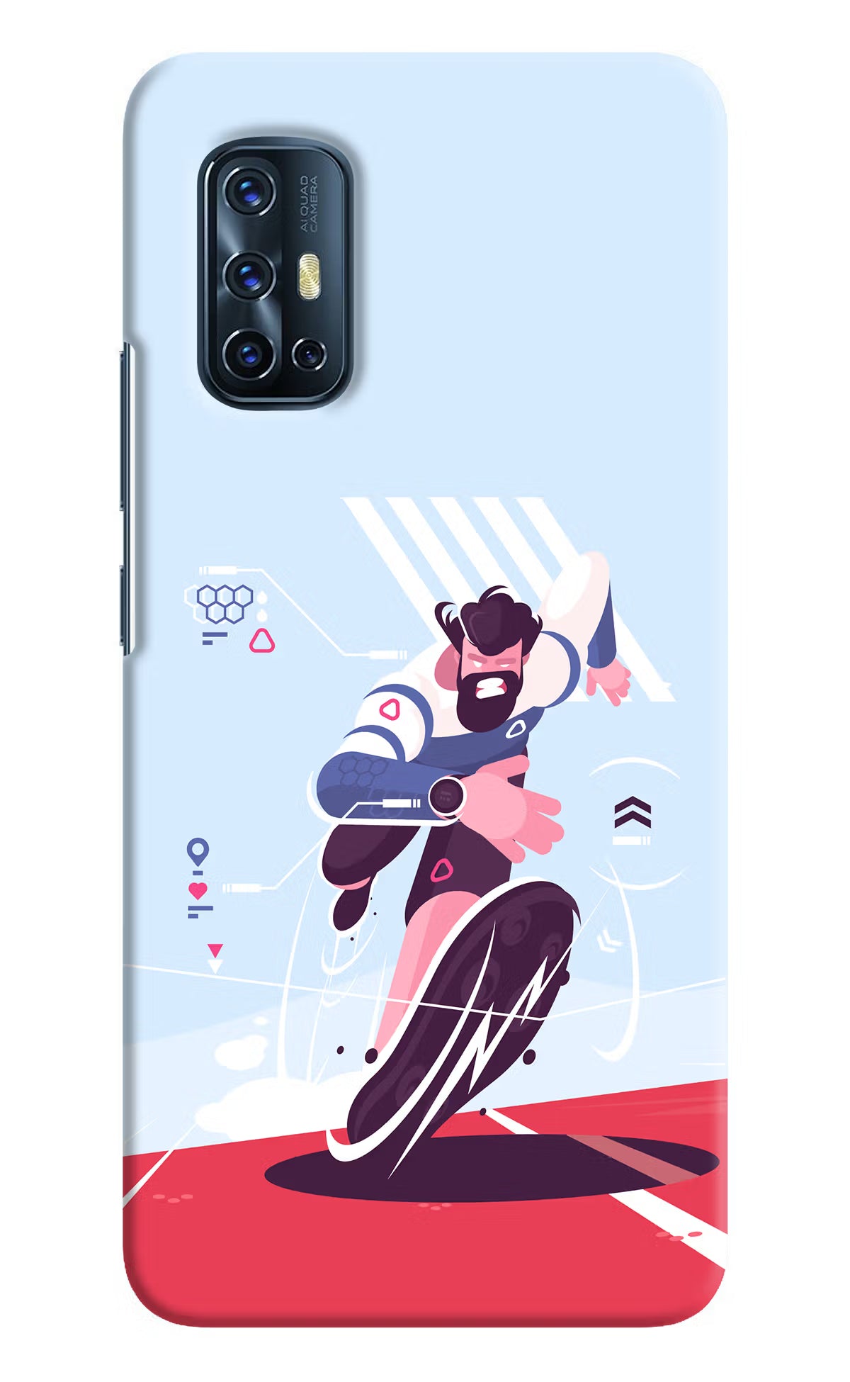 Run Pro Vivo V17 Hard Case Back Cover by Casekaro