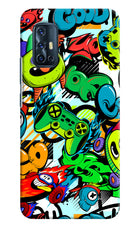 Game Doodle Vivo V17 Hard Case Back Cover by Casekaro