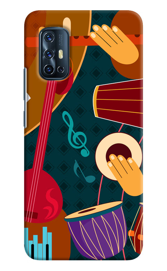 Music Instrument Vivo V17 Hard Case Back Cover by Casekaro