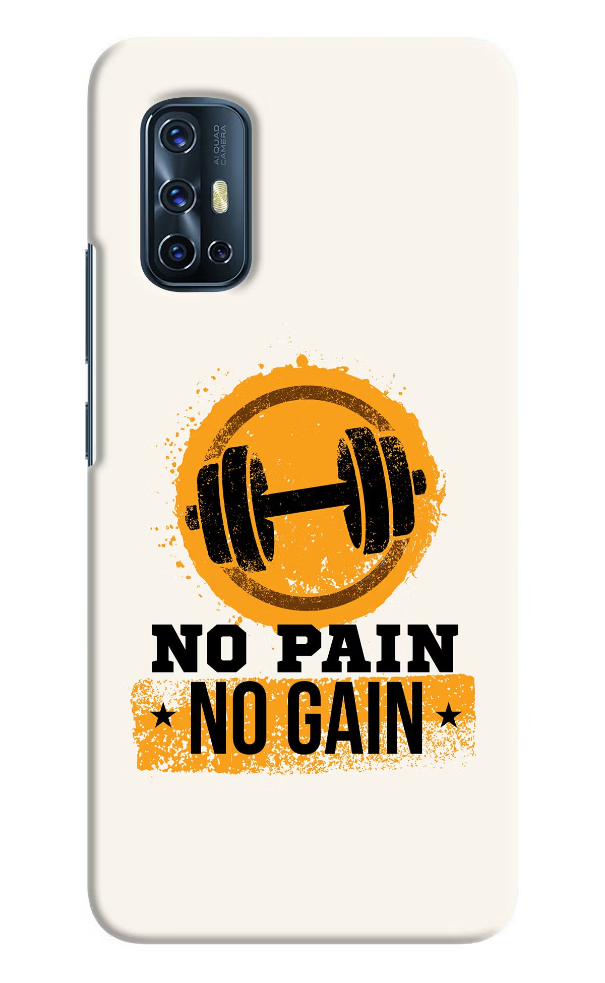 No Pain No Gain Vivo V17 Hard Case Back Cover by Casekaro