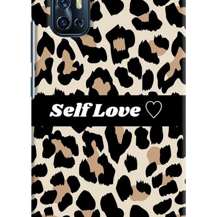 Leopard Print Self Love Vivo V17 Hard Case Back Cover by Casekaro